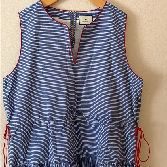 Tuckernuck Blue Stripe Charlotte Dress Size XXL - Picture 3 of 7